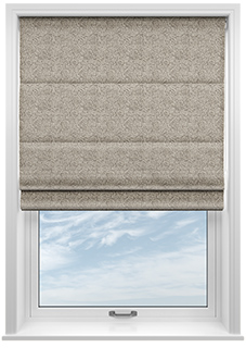 Rainfall, Cream - Motorised Roman Blind